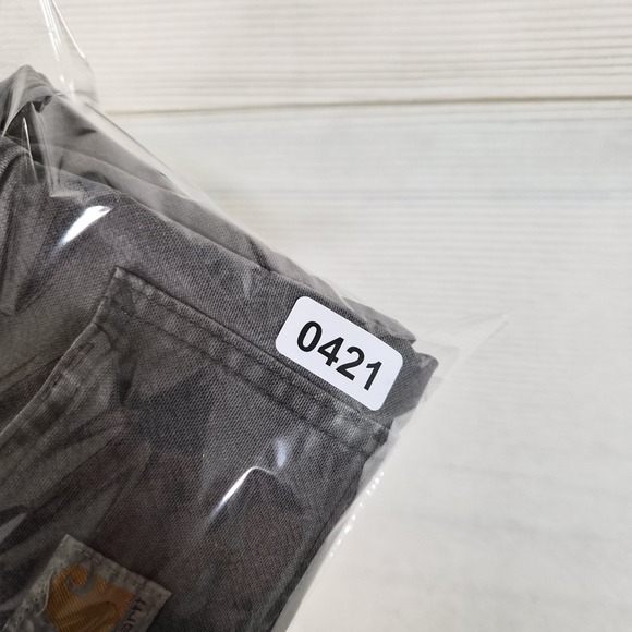 Carhartt Double Knee Work Pants 31x30 Relaxed Fit Gray Distressed Faded - Picture 12 of 12